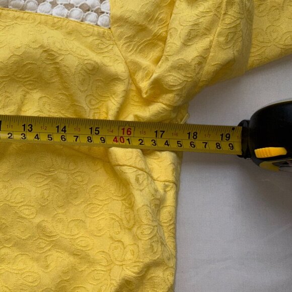 Lilly Pulitzer Bees Knees Tunic Jacquard Top in Lemon Sorbet Size 10 - Picture 11 of 14